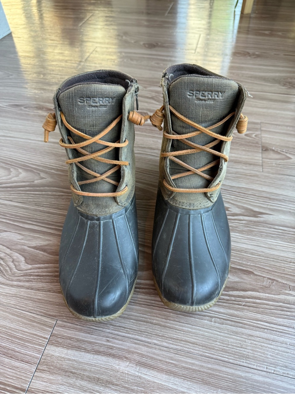 Sperry Women’s Duck Boots – Size 8.5 | Army/Hunter Green